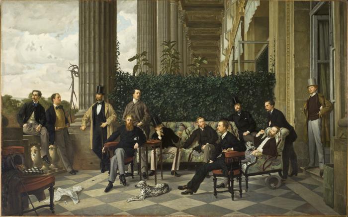 James Tissot: A Rue Royale köre, 1868, olaj, vászon, 175 x 281 cm, Párizs, Musée d’Orsay © Musée d’Orsay, Dist. RMN-Grand Palais / Patrice Schmidt