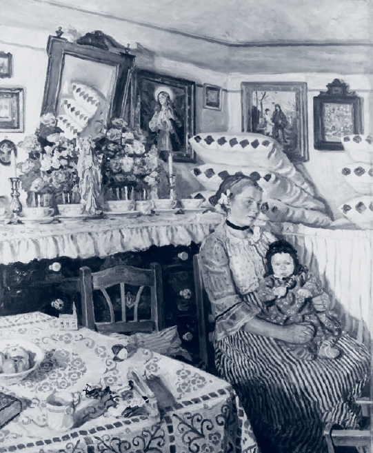 Perlmutter Izsák: Fiatal anya, olaj, vászon, 123 x 101 cm, Galleria Comunale d’Arte Moderna, Róma © Roma Capitale