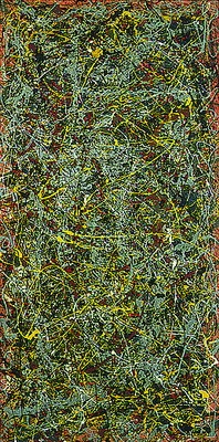 Jackson Pollock: No. 5, 1948, 1948, zománc, alumínium, farostlemez, 244×122 cm, magántulajdon