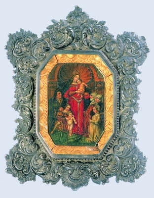 Szentpétery József: Mária a gyermek Jézussal és donátorokkal, 1851