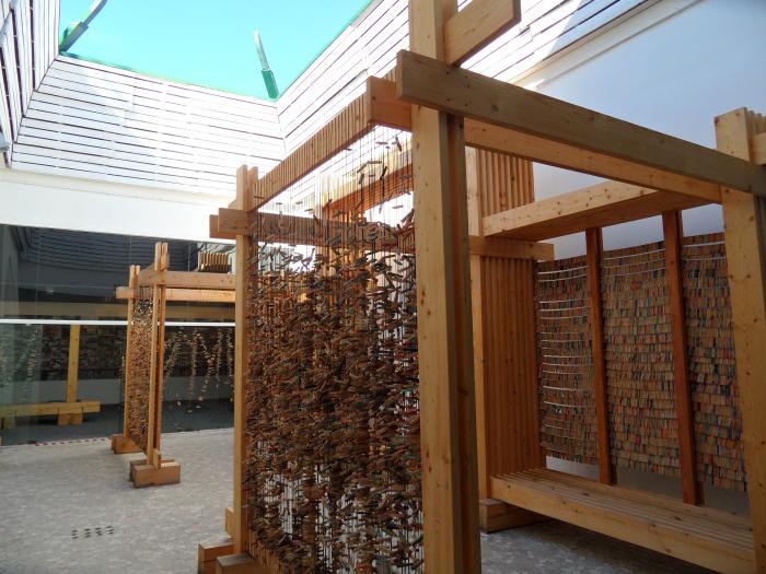 Az átrium a Building kiállításon 2014-ben Fotó: Boros Géza