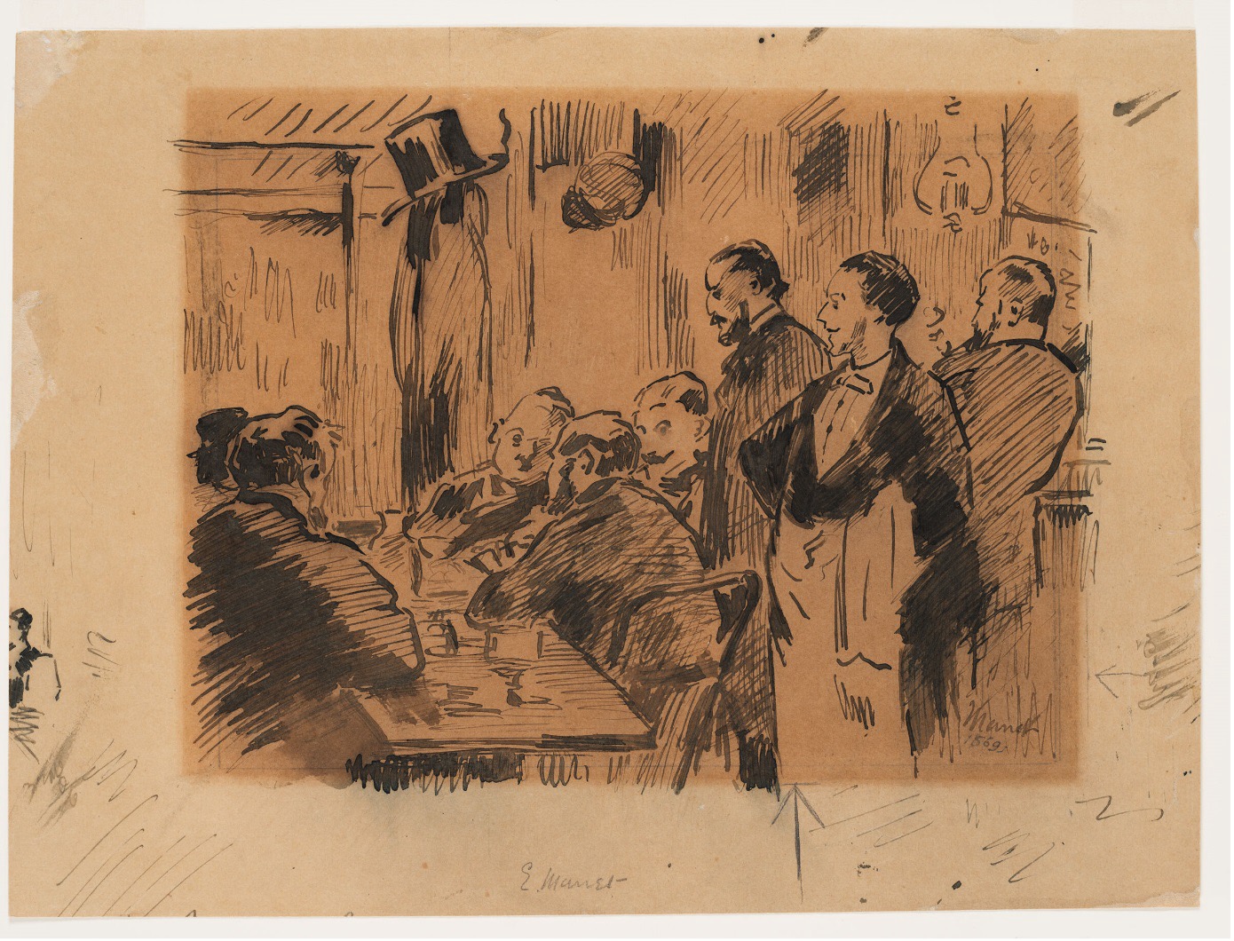 Manet: A Café Gouerbois-ban